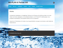 Tablet Screenshot of ms-plan.ch